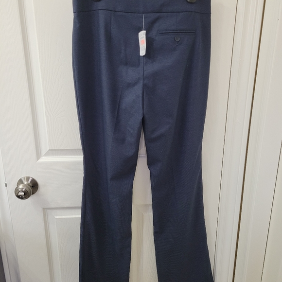 Le Chateau navy slight flare leg dress pant - Picture 2 of 4